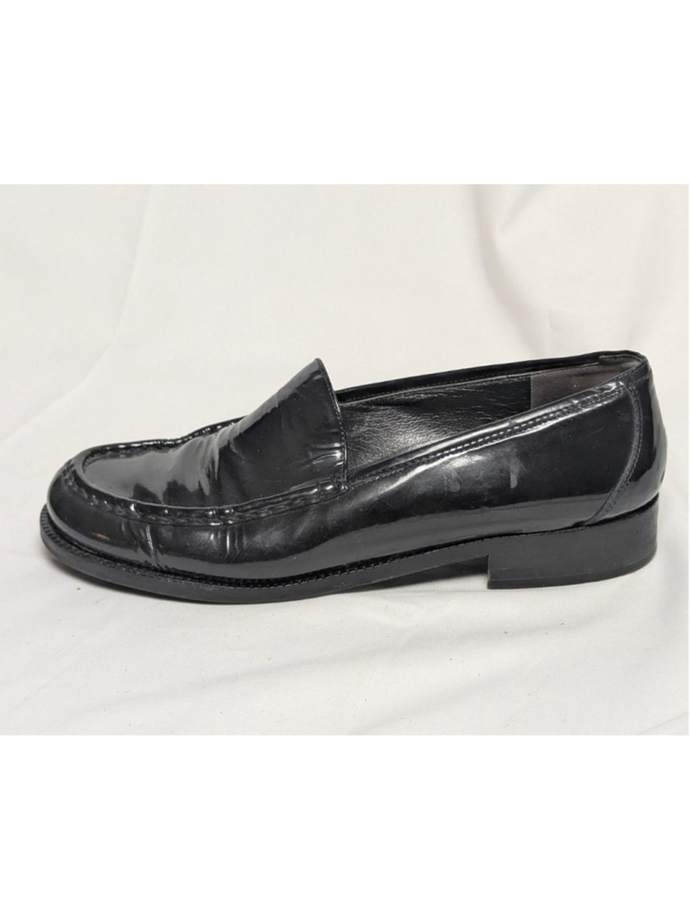 Paul Green Black Leather Loafers Womens Size 8 - Picture 5 of 6
